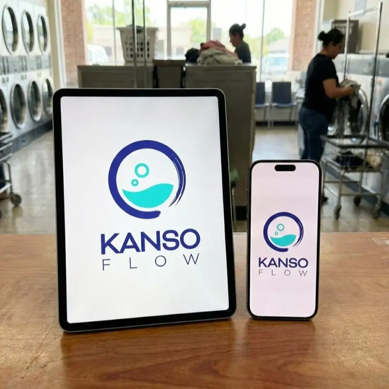 Kanso Flow POS app running on iPhone